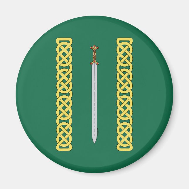 Ancient Celtic Sword och Knotwork Magnet (Framsidan)