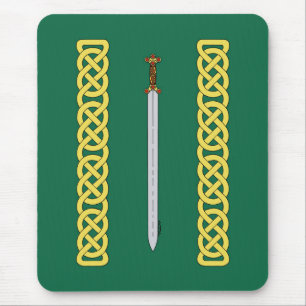 Ancient Celtic Sword och Knotwork Musmatta