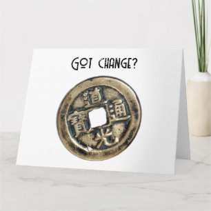 Ancient China Banliang Coin, Har Change Design Kort