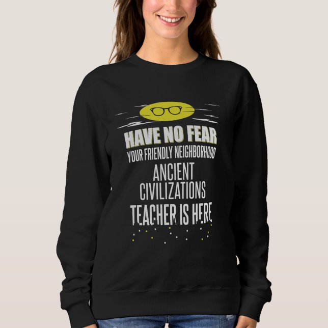 Ancient Civilisations Teacher Superhjälte Graphic  T Shirt (Framsida)