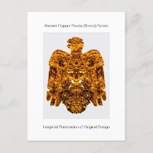 Ancient Copper Peoria Falcon hittade 1859-kort