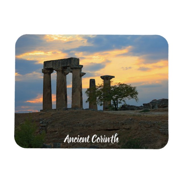 Ancient Corinth Magnet (Horisontell)