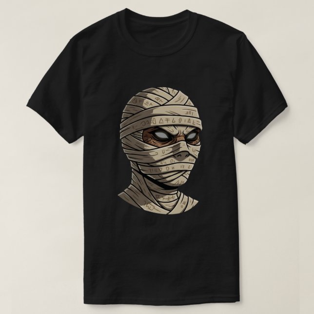 Ancient Cursed Mummy - Mystical Hieroglyphic Wraps T Shirt (Design framsida)