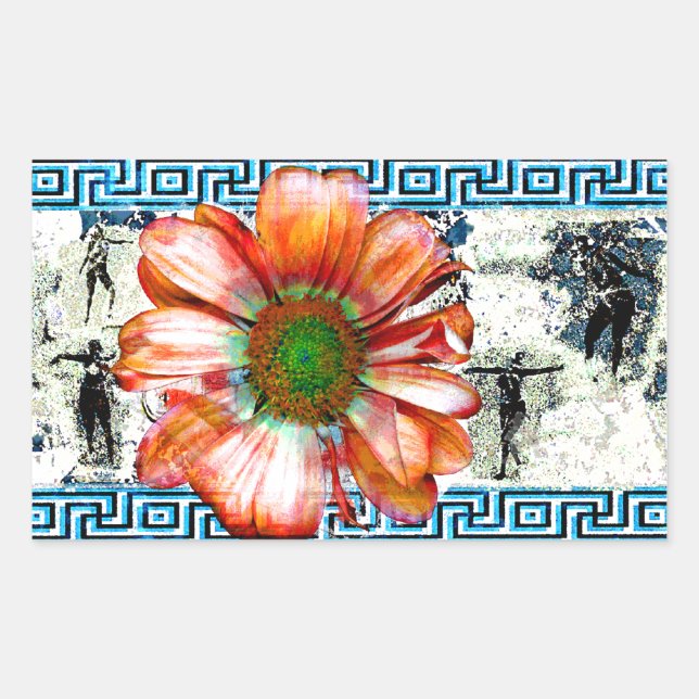 Ancient Dance Rektangulärt Klistermärke (Framsida)