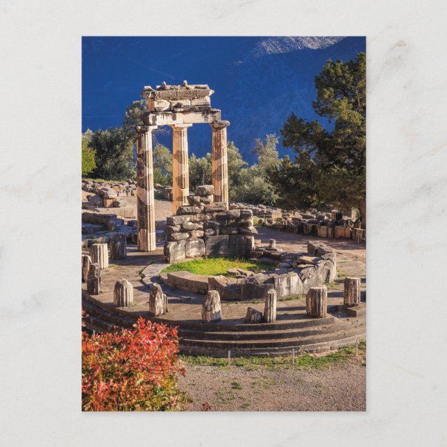 Ancient Delphi Greece Postcard - Historikresor Vykort (Framsida)