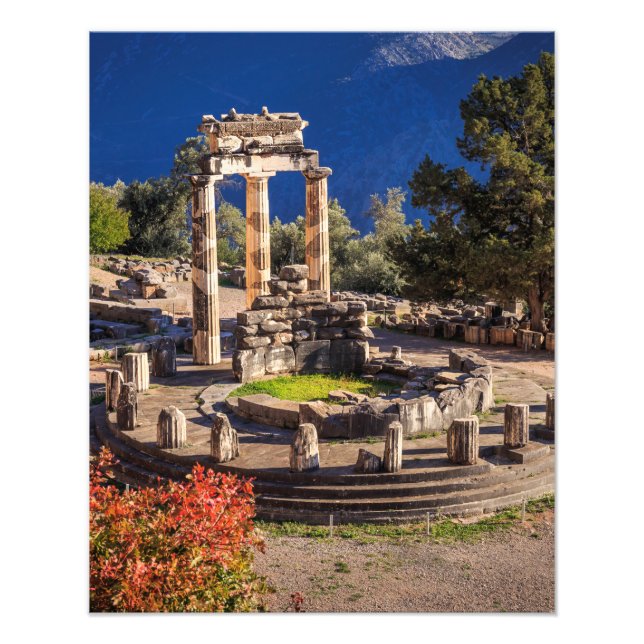 Ancient Delphi, Grekland Fototryck (Framsidan)