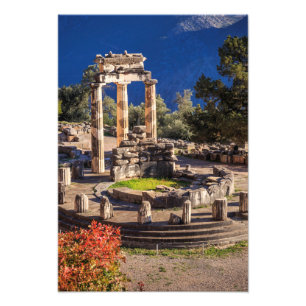 Ancient Delphi, Grekland Fototryck