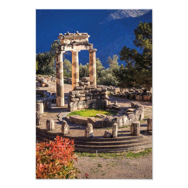Ancient Delphi, Grekland Fototryck (Framsidan)