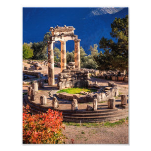 Ancient Delphi, Grekland Fototryck