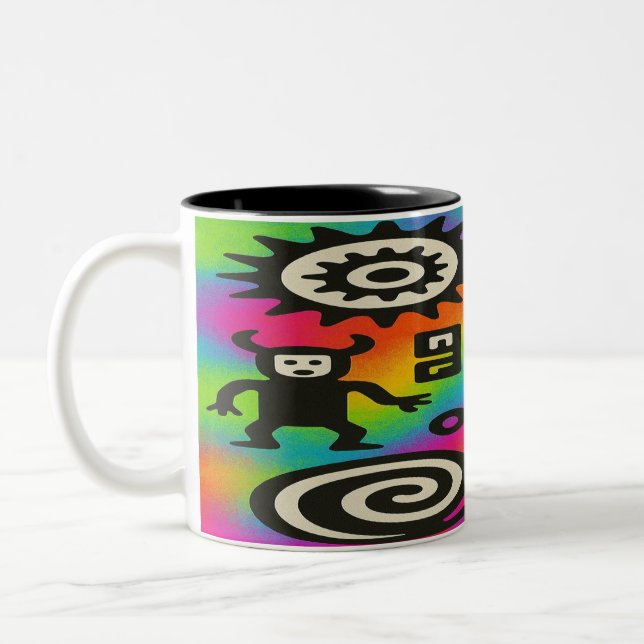 Ancient Echoes - Psychedelic Petroglyph Mugg (Vänster)