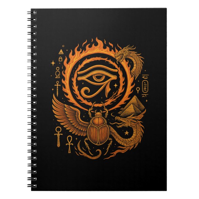 Ancient Egypt Esoteric Art Notebook - Horus Eye Anteckningsbok (Framsidan)
