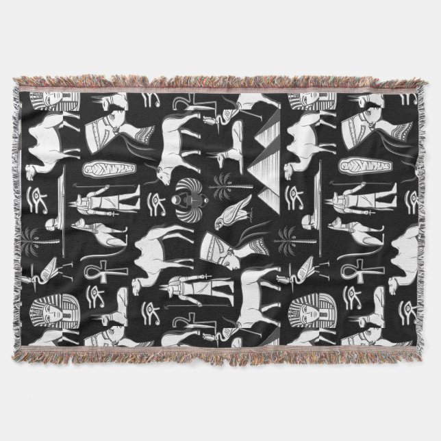 Ancient Egypt Hieroglyphic Symbol Pattern      Filt (Framsidan)