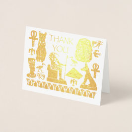 Ancient Egypten Egyptian Graphics Collage Tack Folierat Kort