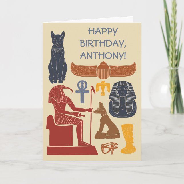 Ancient Egypten Egyptian Graphics Thmet Kort (Framsida)