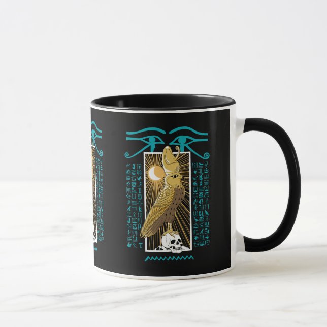 Ancient Egypten Falcon God Horus Mugg (Höger)