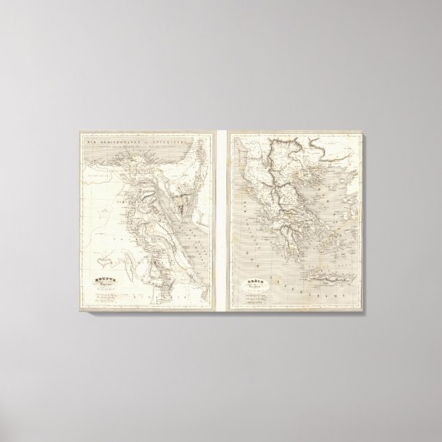 Ancient Egypten, Grekland Canvastryck (Framsida)