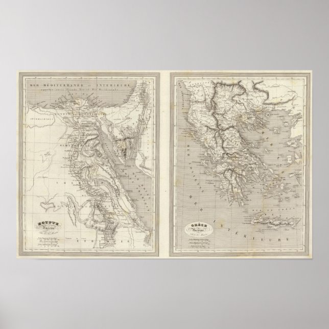 Ancient Egypten, Grekland Poster (Framsidan)