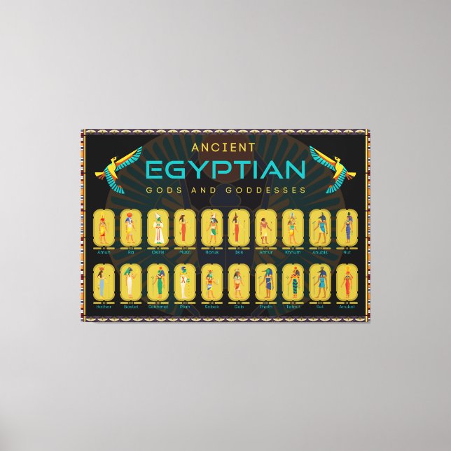 Ancient Egypten Gudom Poster Canvastryck (Framsida)