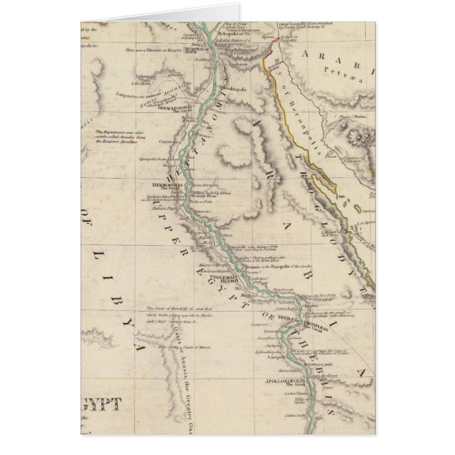 Ancient Egypten Hälsningskort (Framsidan)