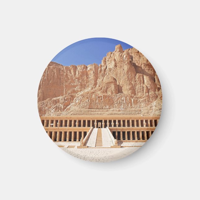Ancient Egypten Hatshepsut Deir Bahri Temple Luxor Magnet (Framsidan)
