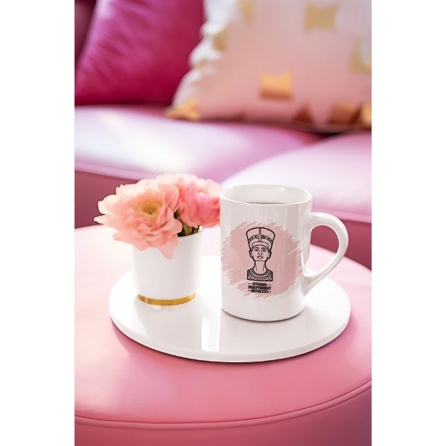 Ancient Egypten Historical Strong Queen Nefertiti Kaffemugg (Skapare uppladdad)