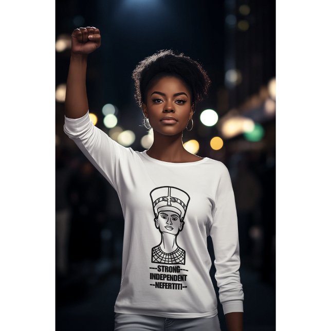 Ancient Egypten historisk stark drottning Nefertit T Shirt (Skapare uppladdad)