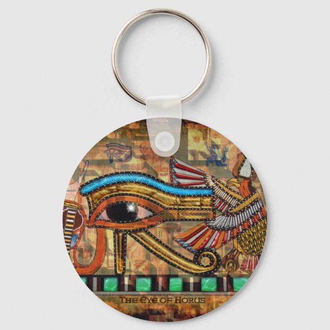 Ancient Egypten Öga i Horus Wadjet Keychain Nyckelring (Framsida)