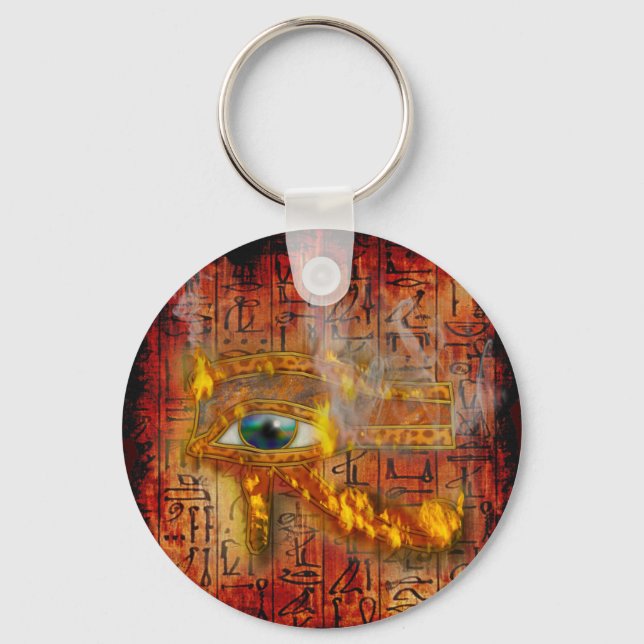 Ancient Egypten Öga i Horus Wadjet Keychain Nyckelring (Framsida)