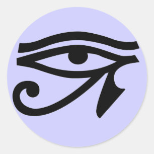 Ancient Egypten Öga of Horus Symbol Stickers Runt Klistermärke