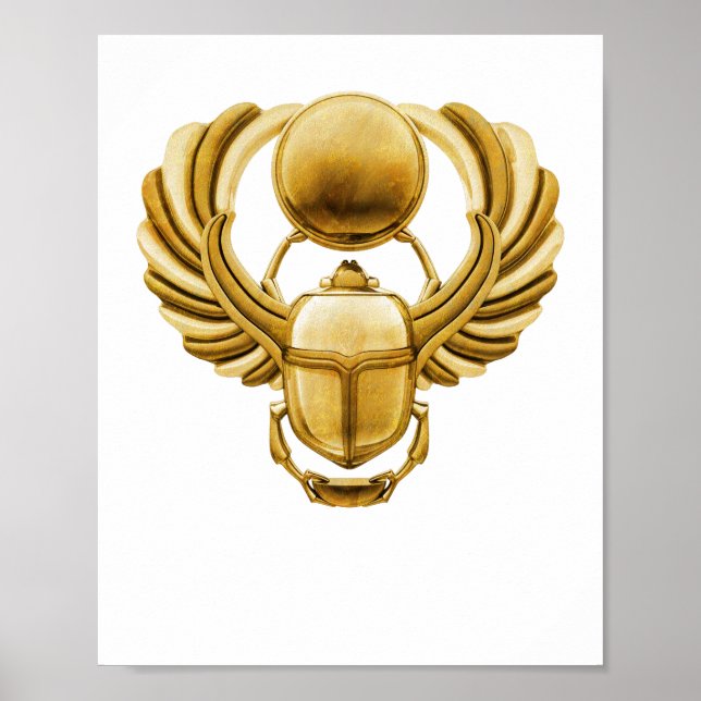 Ancient Egypten Scarab Beetle Poster (Framsidan)