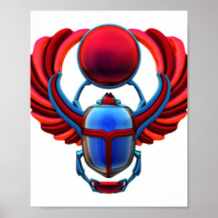 Ancient Egypten Scarab Beetle Poster