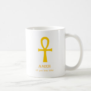 Ancient Egyptian Ankh Symbol Pun Humor Funny Kaffemugg