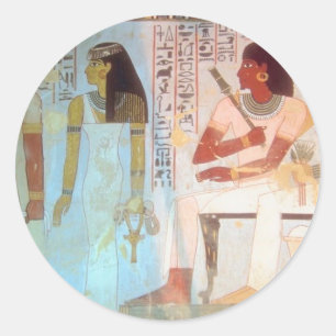 Ancient Egyptian Art Runt Klistermärke
