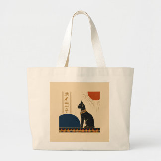 Ancient Egyptian Bastet Cat Elegant Tote Bag Jumbo Tygkasse