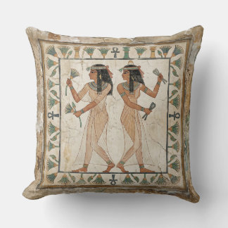 Ancient Egyptian Dancers Fresco Kudde