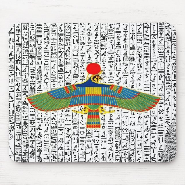 Ancient Egyptian God Horus Hawk Mousepad Musmatta (Framsidan)