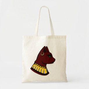 Ancient Egyptian Goddess Bastet Tote Tygkasse