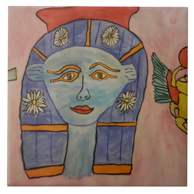 Ancient Egyptian Goddess Ceramic Tile Kakelplatta (Framsidan)