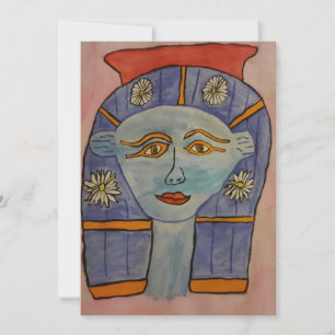 Ancient Egyptian Goddess Greeting Card Tack Kort