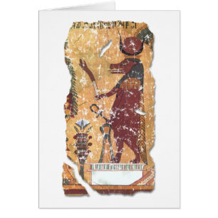 Ancient Egyptian Goddess Hathor Hälsningskort