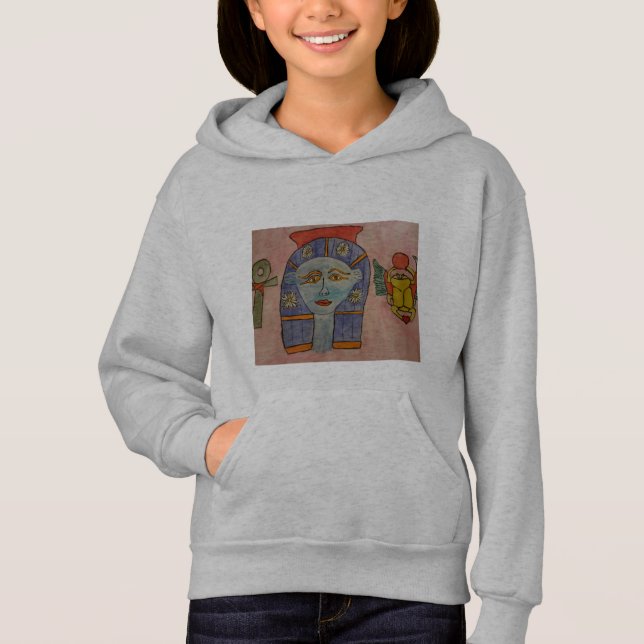 Ancient Egyptian Goddess Hoodie T Shirt (Framsida)