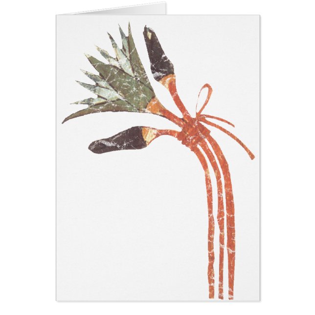 Ancient Egyptian Lotus Flower & Buds Hälsningskort (Framsidan)