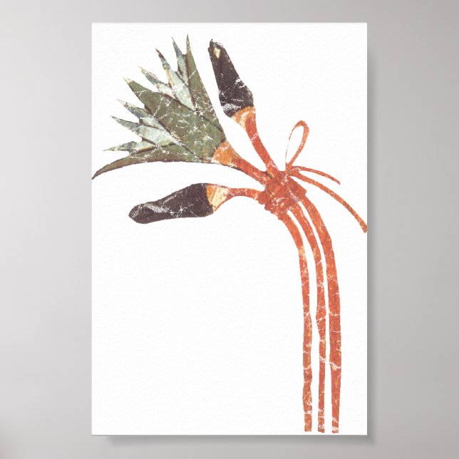 Ancient Egyptian Lotus Flower & Buds Poster (Framsidan)
