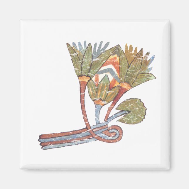 Ancient Egyptian Lotus Flower Magnet (Framsidan)