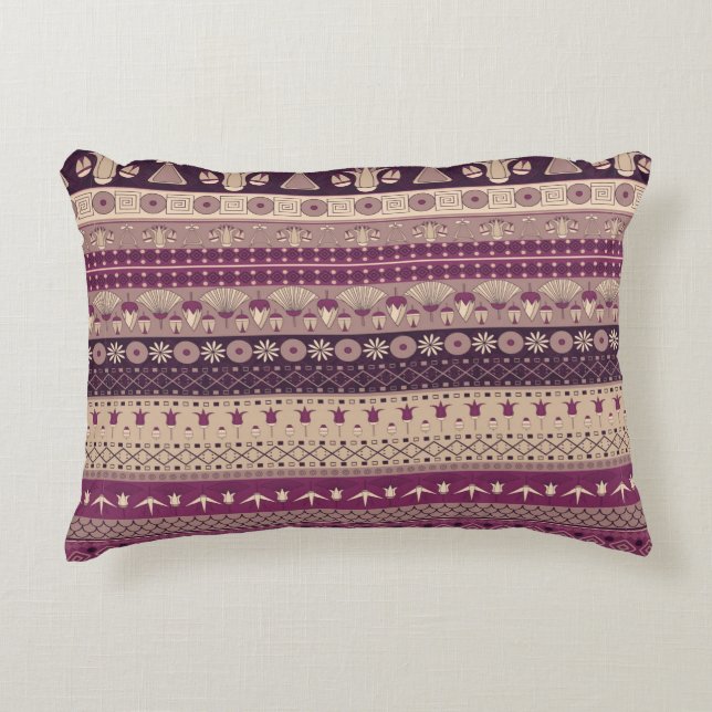 Ancient Egyptian ornament Tribal seamless pattern. Prydnadskudde (Framsidan)