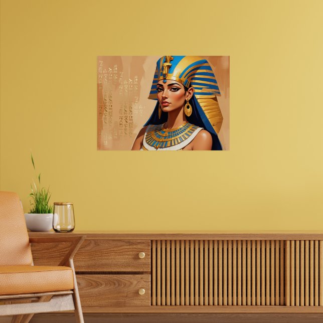 Ancient Egyptian Pharaoh Art – Timeless Pharaonic  Poster (Vardagsrum 2)
