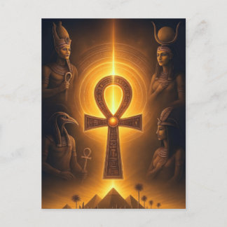 Ancient Egyptian Postcard | Pharaonic Art Design b Helg Vykort