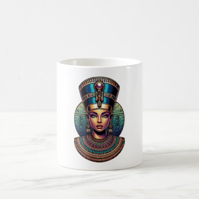 Ancient Egyptian Queen [Nefertari] Kaffemugg (Center)