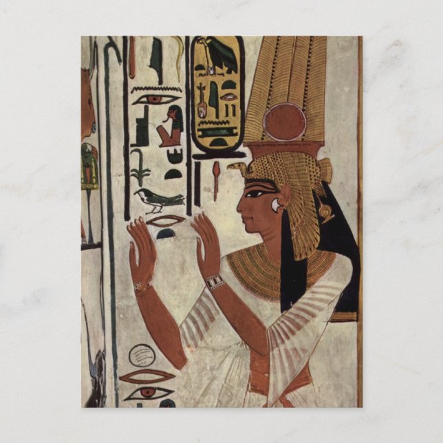 Ancient Egyptian Queen [Nefertari] Vykort (Framsida)