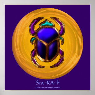 Ancient Egyptian Scarab poster
